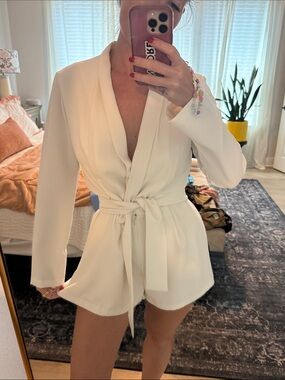 Amanda Uprichard Ivory Minimalist Dress Top